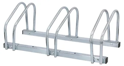 Obrázok produktu pre Robustný stojan na bicykle pre 3 bicykle, vhodný na montáž na podlahu alebo stenu