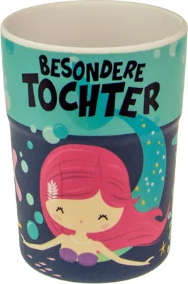 Produktbild von Bunter personalisierter Namens Kinderbecher Tochter
