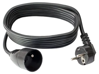 Obrázek produktu pro Plastrol PS-171 Prodlužovací kabel jednoduchý s uzemněním 3m černý