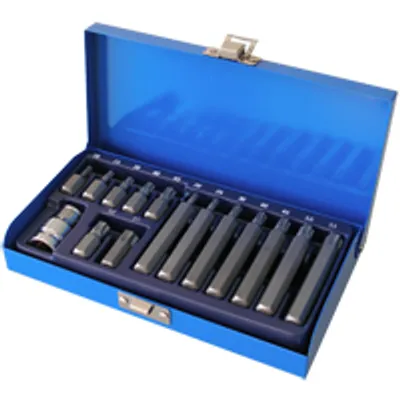 Produktbild von Schraubendreher-Satz Bit-Satz T-Profil TORX T20 T25 T30 T40 T45 T50 T55 15-tlg.