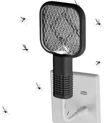 Produktbild von Elektrische Fliegenklatsche und elektrischer Fliegenvernichter für Haus, Küche, Schlafzimmer, Terrasse, Garten und Camping