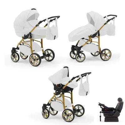 Produktbild von Kinderwagen 5 in 1 Neo Gold inkl. Sportsitz, Autositz und Iso Base - 17 Teile - in 22 Farben