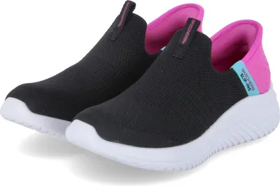 Produktbild von Skechers Slip-Ins Mädchen Slip-On-Sneaker FRESH TIME Schwarz Pink Textil Größe: 38