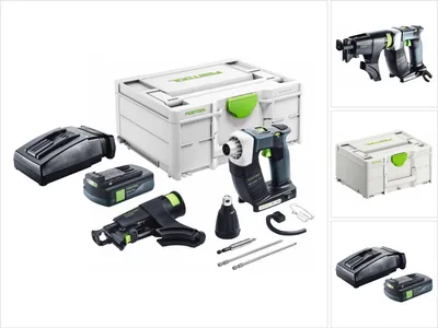 Immagine prodotto di Festool DURADRIVE DWC 18-2500 Avvitatore a batteria per edilizia 18 V 18 Nm brushless + 1x batteria ricaricabile 3,0 Ah + caricatore + systainer