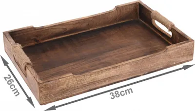 Produktbild von Tablett Mango Holz Frühstückstablett Serviertablett Dekotablett Mittel