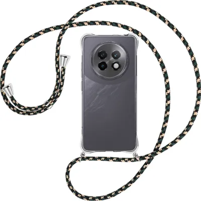 Produktbild von Handykette Backcover-Schutzhülle mit Band (Metall silberfarben) für Realme 13 Plus 5G - camouflage
