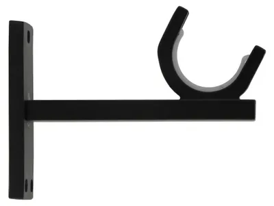 Image de Support tringle à rideau Atelier, 28 mm noir mat MOBOIS