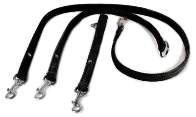 Produktbild von Das Lederband Universal Hundeleine Toronto schwarz/schwarz