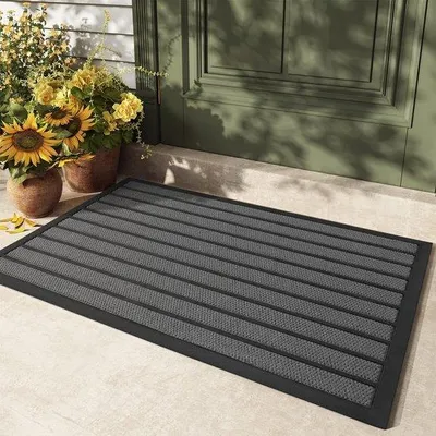 Produktbild von Famanu Fußmatte Antirutsch 60 x 90 cm - Grau