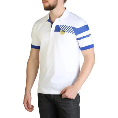 Zdjęcie produktu dla EA7 - Odzież - Polo - 3GPF68-PJ20Z-1100 - Mężczyźni - biały,niebieski - S