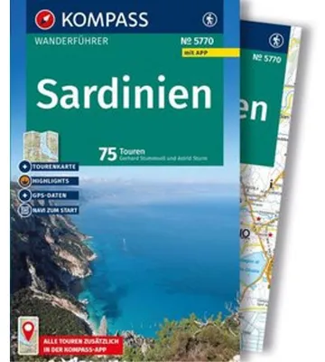Image de KOMPASS Wanderführer Sardinien, 75 Touren mit Extra-Tourenkarte