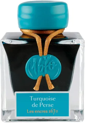 Produktbild von Jacques Herbin Tinte 1670, Flakon 50 ml Turquoise de Perse 15014JT