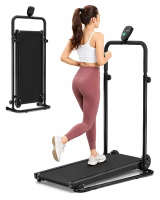 Produktbild von Akluer Manuelles Laufband RJ-401 | Klappbar & Stromlos | LCD Display | Walking Pad für Zuhause | Kompakter Heimtrainer