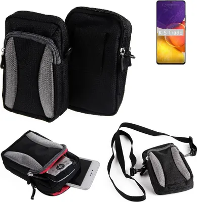 Produktbild von K-S-Trade Holster Schutz Hülle kompatibel mit Samsung Galaxy Quantum2 Handy Hülle Gürteltasche Umhängetasche mit Zusatzfach schwarz