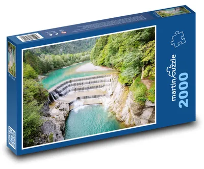 Obrázok produktu pre martinpuzzle - Puzzle 2000 - Vodopád Lechfall - vodopád