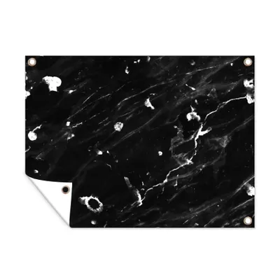Obrázek produktu pro MuchoWow® Zahradní plakáty - Mramor - kameny - bílé - 60x80 cm - Zahradní dekorace