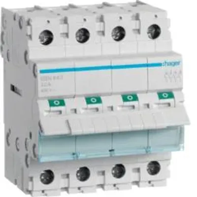 Immagine prodotto di Interruttore 40A 4 contatti NA 400V AC 4PLE Hager SBN440