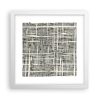 Produktbild von Gerahmtes Poster - Weißer Rahmen - Textur Muster Stück - 30x30 cm - Wand Bild - Wanddeko - Wandbilder - Kunstposter - Wandposter - Bilderrahmen - Bilder - Kunstdruck - Wanddekoration - P2WAC30x30-4926