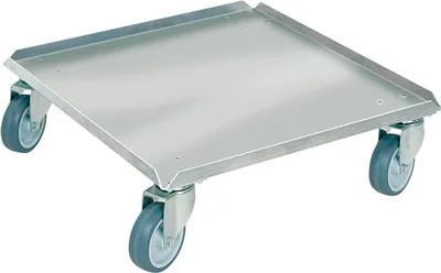 Produktbild von Logistikroller für Behälter/Spülkörbe 500 x 500 mm, Edelstahl, rostfrei