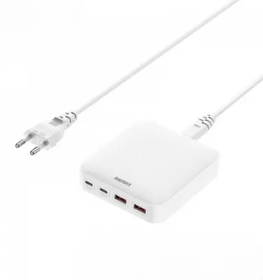 Image de REMAX DONGFENG 65W GaN PD QC 2xUSB-C/2xUSB WHITE chargeur secteur