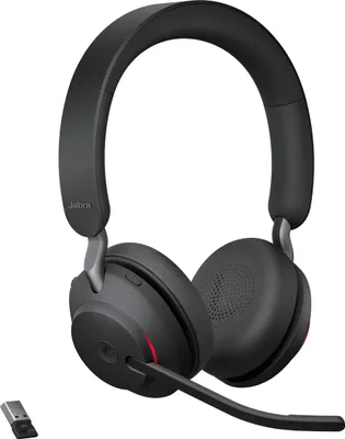 Produktbild von Jabra Evolve2 65, Kabellos, Büro/Callcenter, 20 - 20000 Hz, 176,4 g, Kopfhörer, Schwarz
