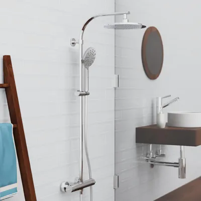 Obrázok produktu pre Sprchový systém SCHÜTTE MADURA FRESH, dažďová sprcha s termostatickým sprchovým ventilom, ručná sprcha s 3 funkciami, sprchová hlavica, sprcha