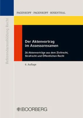 Obrázek produktu pro Der Aktenvortrag im Assessorexamen