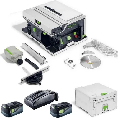 Produktbild von Festool Akku Tischkreissäge CSC SYS 50 EBI-Basic + 2xAkku BP + Ladegerät TCL6