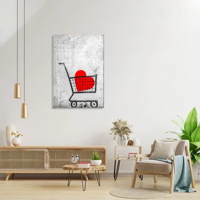 Produktbild von Wallity, UV-590 - 45 x 65, Dekorative Malerei aus gehärtetem Glas, Mehrfarbig, 100 % gehärtetes Glas, 45 x 65 cm