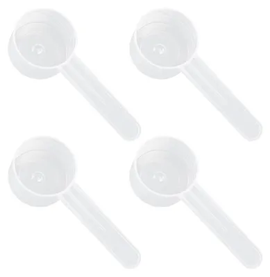 4er-Set Messlöffel, 10 g Pulver / 20 ml Flüssigkeit, transparent