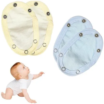 Productafbeelding van Warmteverhogende inzetstukken voor babykleding - 4 stuks - Kussenachtige ondersteuning - Comfortabel en ademend - Geschikt voor rompertjes - Gemaakt van katoen