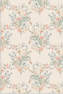 Produktbild von MuchoWow® Poster Vintage - Pastell - Collage 120x180 cm - Kunstposter