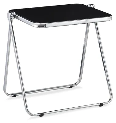 Klapptisch aus Acryl, klappbar, 28,3 x 27,6 x 19,7 cm, schwarz