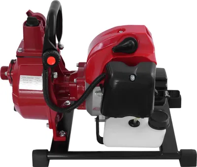 Produktbild von Tragbare Benzin-Wasserpumpe - 2-Takt Gartenpumpe - 43 cm³ - 1,7 PS 1250 W - 8500 U/min - Luftgekühlt - Einzylinder - 220V EU-Stecker