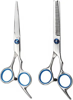 Produktbild von 2pcs Professionelle Friseur Salon Haare Schneiden Ausdünnen Trimmen Schere Schere Set