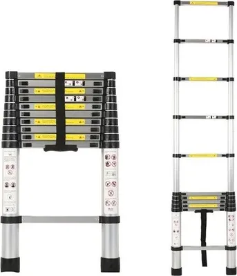 Obrázok produktu pre Teleskopický rebrík - 3,2 m, hliník