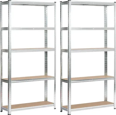 Produktbild von Akord Metallregal 10 Böden Silber 90X30X180 Cm
