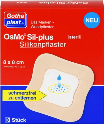 Immagine prodotto di OsMo Sil-plus Cerotti in silicone 8X8cm sterili, 10 pz PFL