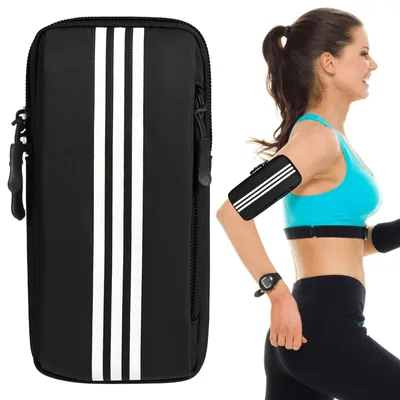 Productafbeelding van Hardloop telefoonhouder arm - Hardlooparmband telefoon - 18,5 x 9 x 3,5 cm - Sportarmband