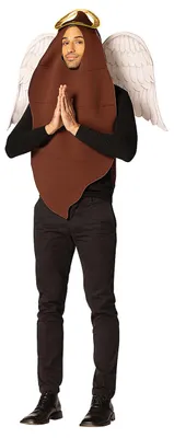 Produktbild von Holy Shit Kack Emoji mit Flügeln Kostüm 3-teilig für Erwachsene One Size
