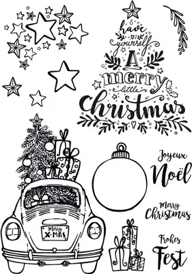 Produktbild von VBS Silikonstempel "Merry X-Mas"