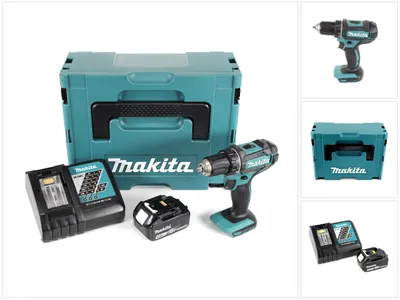 Produktbild von Makita DDF 482 RM1J Akku Bohrschrauber 18V 62Nm im Makpac + 1x 4,0 Ah Akku + Ladegerät