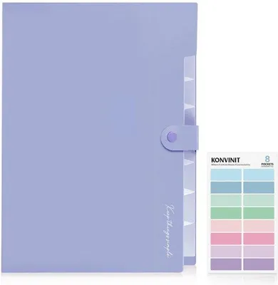 Image de Porte-documents A4 à 8 compartiments, lot de deux