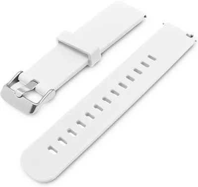 Imagen del producto de Correa de reloj de silicona, suave, de 18 mm/20 mm/22 mm, correa de repuesto para smartwatches