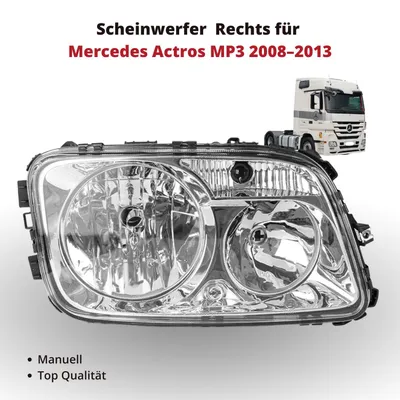 Produktbild von Scheinwerfer Frontscheinwerfer  Rechts für Mercedes Actros MP3 2008–2013 | manuell | OEM 9438201561