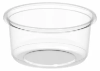 Produktbild von Runde, transparente Behälter aus Recycling-PP | 500 ml | 100 Stück | TUSIPACK | Guillin Polska