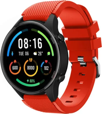 Produktbild von Strap-it Xiaomi Mi Watch Silikonarmband (Rot)