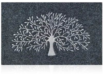 Imagen del producto de Omgoods: Alfombra de entrada para interiores y exteriores con base de goma antideslizante