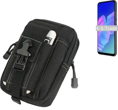 Produktbild von K-S-Trade Gürtel Tasche kompatibel mit Huawei P40 lite E Gürteltasche Holster Schutz Hülle Handy Hülle Smartphone outdoor Handy-Hülle schwarz