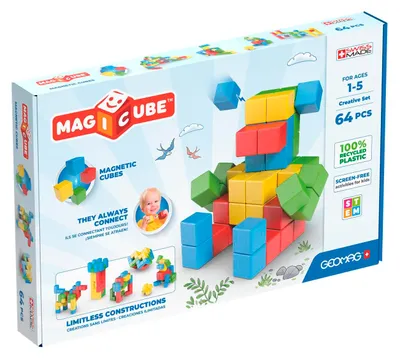 Zdjęcie produktu dla Geomag MagiCube GM245, 1 lat(a), 64 szt., Plastik
